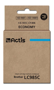Tusz ACTIS KB-985C (zamiennik Brother LC985C; Standard; 19 5 ml; niebieski)