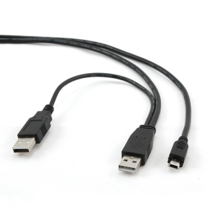 Gembird mini USB 0.9m czarny