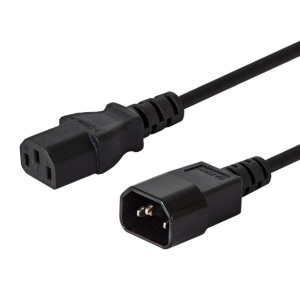 Kabel SAVIO CL-99 (C14 / IEC C14 / IEC 320 C14 M - C13 F; 1 2m; kolor czarny)