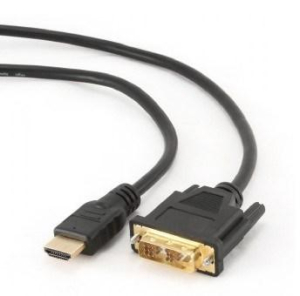 Kabel GEMBIRD CC-HDMI-DVI-6 (HDMI M - DVI-D M; 1 8m; kolor czarny)