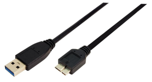 LogiLink micro USB-B 1.0m czarny