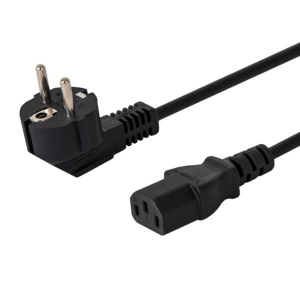 Kabel SAVIO CL-98 (IEC320 C13 - Shuko ; 1 8m; kolor czarny)