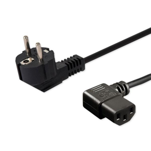 Kabel SAVIO CL-116 (C13 / IEC C13 / IEC 320 C13 M - Schuko M; 1 8m; kolor czarny)