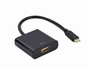 GEMBIRD ADAPTER NA KABLU USB TYP-C DO HDMI 4K 60HZ  15CM  CZARNY