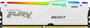 KINGSTON DDR5 64GB 6000MHz CL36 FURY BEAST WHITE RGB EXPO KITx2