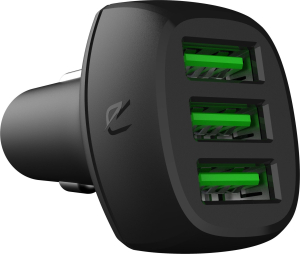 Green Cell Power Ride Car Charger 3x USB Ultra Charge, Quick Charge 3.0