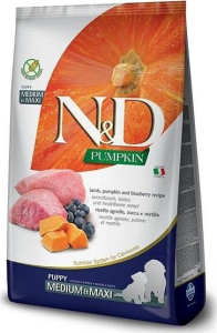 Farmina N&D Pumpkin sucha karma dla szczeniąt ras średnich i dużych z jagnięciną 2 5kg