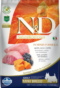 Farmina N&D Pumpkin sucha karma dla psów dorosłych ras małych z jagnięciną 2 5kg
