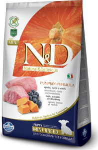 Farmina N&D Pumpkin sucha karma dla szczeniąt ras małych z jagnięciną 7kg