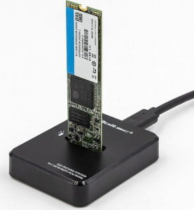 Replikator - QOLTEC STACJA DOKUJĄCA DYSKÓW SSD M.2 SATA/PCIE | NGFF/NVME | USB 3.1
