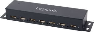 LogiLink 7-portowy czarny