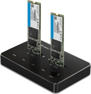Qoltec Stacja dokująca dysków 2x SSD M.2 SATA | NGFF | USB typ C