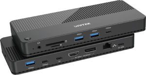 UNITEK STACJA DOKUJĄCA USB 4 12W1  HDMI/DP 8K 4X USB-C  3XUSB-A  SD  POWERDELIVERY 100W
