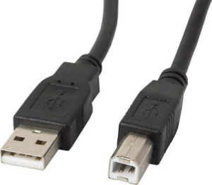 Lanberg USB-B 0.5m czarny