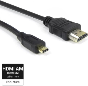 Qoltec HDMI A męski | Micro HDMI D męski | 1m