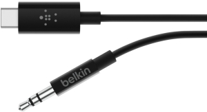 Belkin F7U079bt06-BLK USB-C - miniJack 1.8m czarny