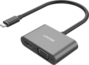 UNITEK ADAPTER USB-C - HDMI 4K  VGA FULLHD M/F
