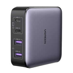 UGREEN CD327 Nexode, 2x USB-C, 2x USB-A, GaN, 65W (szary)