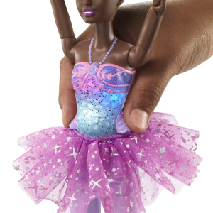 Barbie Baletnica Magiczne światełka Lalka Brunetka HLC26