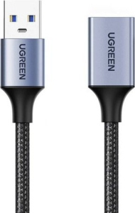 UGREEN Przedłużacz USB 3.0, męski USB do żeński USB, 2m (czarny)
