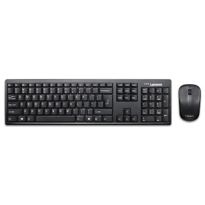 Zestaw klawiatura + mysz Lenovo 100 Wireless Combo Keyboard & Mouse GX30L66303 (USB 2.0; (EN); kolor czarny; optyczna; 1000 DPI)