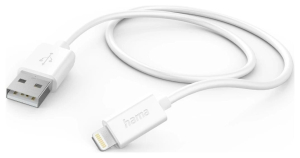 Hama USB-A - Lightning, 1,5m biały