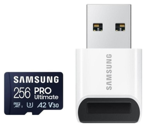 Samsung Ultimate microSDXC 256GB UHS-I U3 [Zapis 130MB/s Odczyt 200MB/s] + czytnik