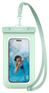 Spigen A601 Universal Waterproof Case - Etui do smartfonów do 6.9'' (Miętowy)