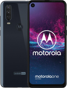 Smartfon Motorola One Action Denim Gray (PAFY0005PL) 6.3" FHD+ | 8 x 2.2GHz | 128GB + 4GB | LTE | 12MP + 12MP | microSD | Android 9.x