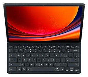 Samsung Galaxy Tab S9+/9 FE+ Book Cover Keyboard Slim Juodas