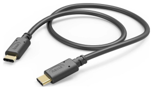 Hama USB-C - USB-C, 1m, czarny