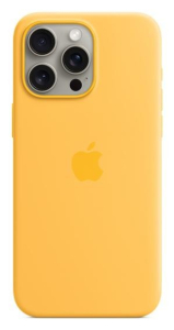Apple iPhone 15 Pro Max Silicone Case with MagSafe sunshine