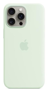 Apple iPhone 15 Pro Max Silicone Case with MagSafe soft mint