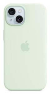 Apple iPhone 15 Silicone Case with MagSafe soft mint