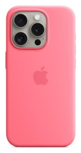 Apple iPhone 15 Pro Silicone Case with MagSafe pink