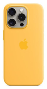 Apple iPhone 15 Pro Silicone Case with MagSafe sunshine
