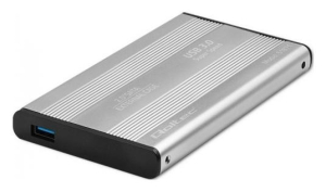Qoltec Aluminiowa Obudowa | kieszeń do dysków HDD SSD 2.5'' SATA3 | USB 3.0 | Srebrny