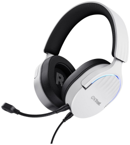 Słuchawki - Trust GXT490W Fayzo 7.1 USB Headset Białe
