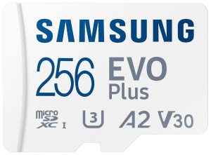 Samsung EVO PLUS microSDXC 256GB UHS-I U3 [Zapis 100MB/s Odczyt 180MB/s] v2023