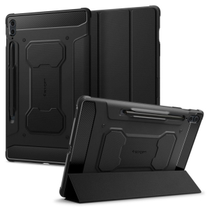 Spigen Rugged Armor Pro Galaxy Tab S9 Fe+ Plus 12.4 X610 / X616B Black