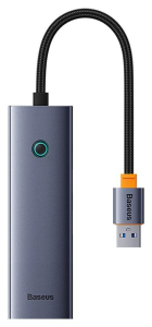 Baseus 4w1 UltraJoy USB-A do 4xUSB 3.0 (szary)