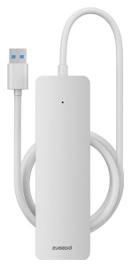 Baseus UltraJoy Series Lite 4-Port 1.5m (USB do 4xUSB3.0) (biały)