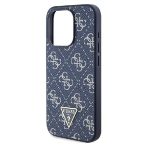 Guess 4G Triangle Metal Logo - Etui iPhone 15 Pro (niebieski)
