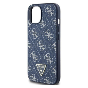 Guess 4G Triangle Metal Logo - Etui iPhone 15 Plus (niebieski)