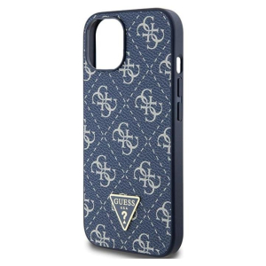 Guess 4G Triangle Metal Logo - Etui iPhone 15 (niebieski)