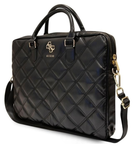 Guess Quilted 4G Computer Bag 15'' - 16'' (czarny)