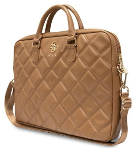 Guess Quilted 4G Computer Bag 15'' - 16'' (brązowy)