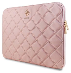 Guess Quilted 4G Sleeve 15'' - 16'' (różowy)