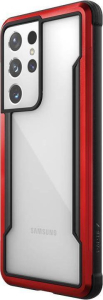 X-Doria Raptic Shield - etui aluminiowe Samsung Galaxy S21 Ultra Antimicrobial protection red (492270)