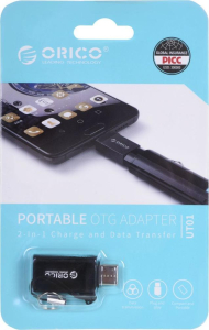 ORICO ADAPTER USB-C - USB-A 3.1  M/F  CZARNY  ALU